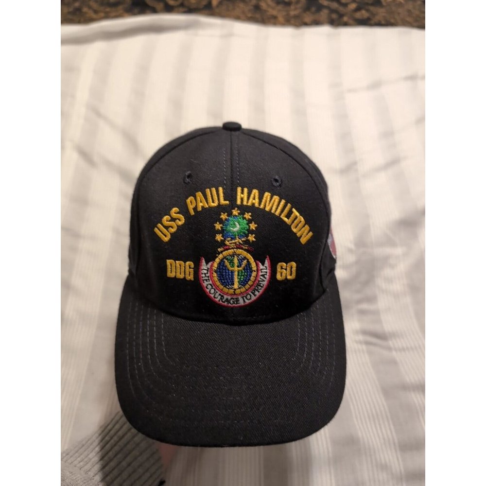 USS PAUL HAMILTON DDG 60 The Corps US Black Baseball Cap One Size